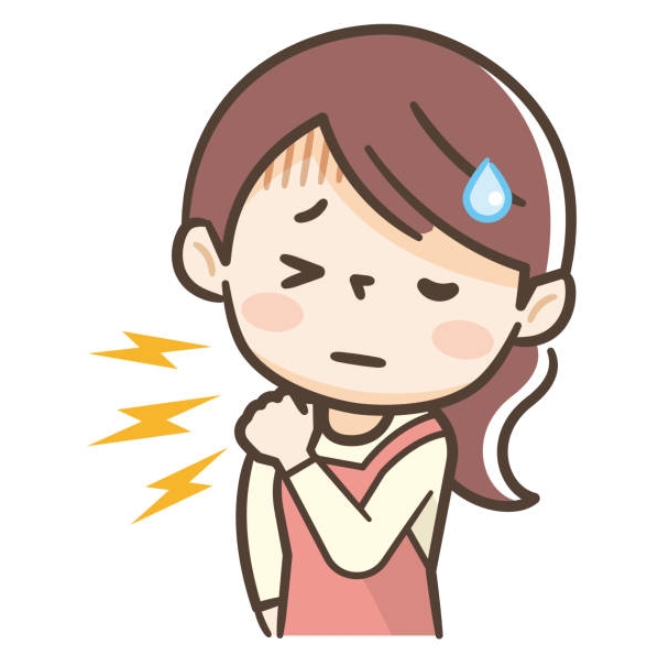 首 ストレッチ イラスト
